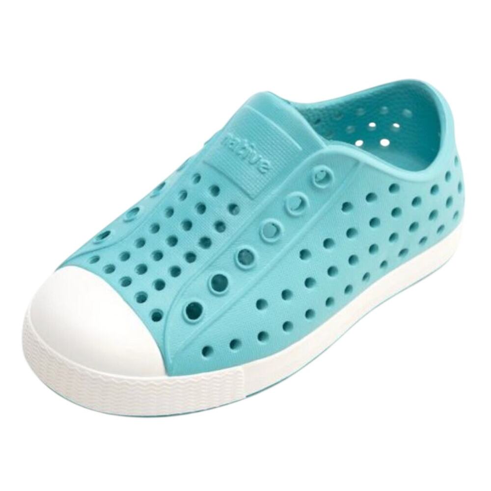 Native Kids Jefferson Slip On Shoe in Pool Blue, Size C8